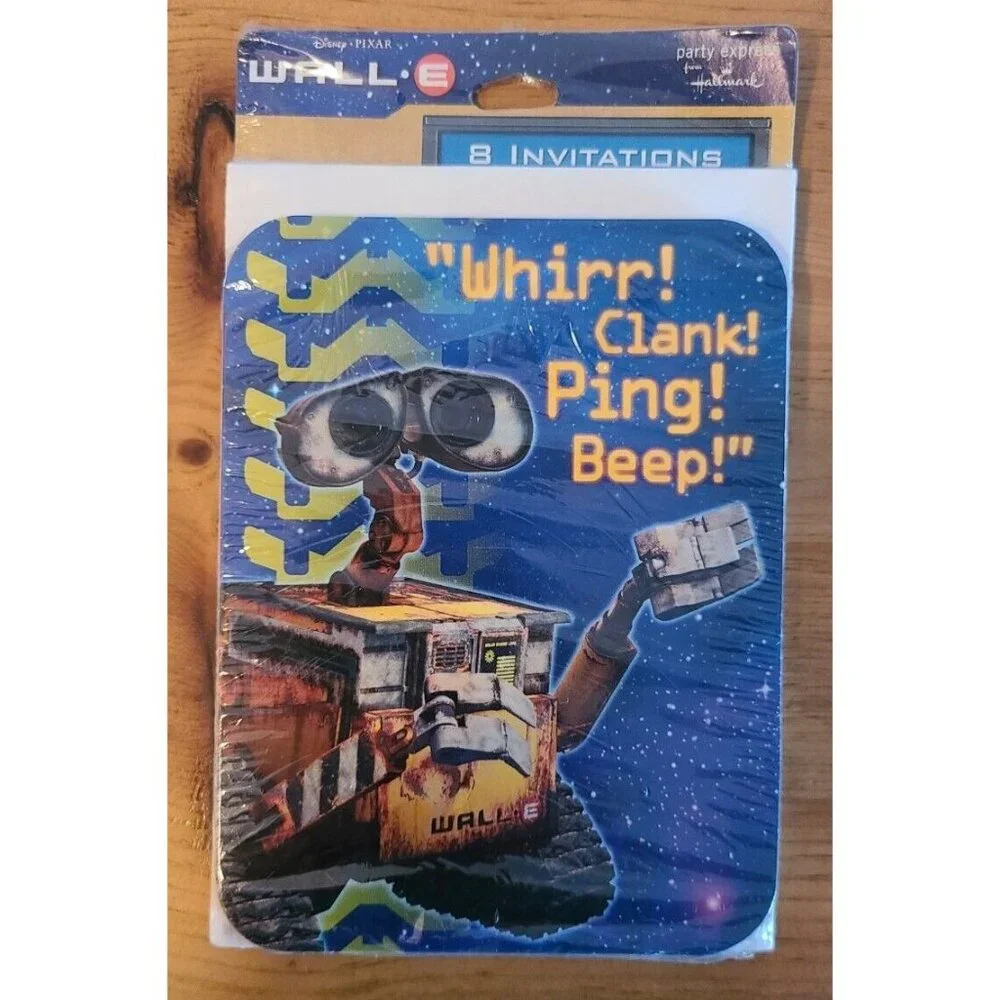 Disney Pixar Wall-e Hallmark Party Express 3 Packs‎ of Invitations- 24 Total